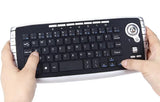 2.4G Wireless Trackball Keyboard for Smart PC TV Box, 78 Keys 1200 DPI - Imported from UK