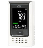 CEM CO2 Carbon Dioxide Detector, Rechargeable Detector with NDIR Sensor, Temperature & Humidity, 0~5000ppm Range - Imported from UK