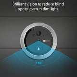 Ezviz DP2C Wire-Free Peephole Doorbell, 4.3" Display Colour Screen, PIR Motion Detection, 5M Night Vision, Two-Way Audio, 1080P Peephole Door Viewer - Imported from UK