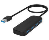 Lenovo 4 Port USB 3.0 Hub, High Speed USB Splitter, Multi-Interface Docking Expansion - Imported from UK