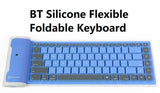 Wireless Bluetooth Keyboard Foldable Roll Up Ultra-thin Waterproof Silent 87 key Soft Silicone Flexible Keyboard for Laptop PC Phone - Imported from UK