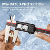 VINCA IP54 Professional Grade Industrial Digital Caliper, 12"/300mm, Inch/Millimeter/Fraction Conversion, Stainless Steel, Large LCD Screen Measuring Tool - Imported from UK