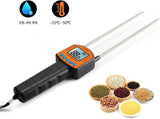 Grain Moisture Meter Digital with Voice, Moisture Tester Hygrometer, Use for Paddy, Wheat, Corn, Barley, Rice, Sorghum, Feed, Rapeseed, Seed melon, Sesame, Soymeal, Soybean, Peanut, Seeds, Cotton, Beans etc - Imported from UK