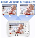 LCD Screen Digital Zoom Infant Monitoring Camera 