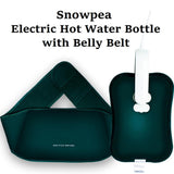 Snowpea Electric Hot Water Bottle/Bag with Belly Belt, Electric Heat Pack for Warms Hands Tummy Waist & Shoulder - Imported from UK