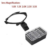 Lightcraft 5 Lens Magnifier Set with LED Light  for Reading, Jewelry Loupe, Watch & Electronic Repair (1.0X, 1.5X, 2.0X, 2.5X, 3.5X) - Imported from UK