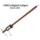 VINCA IP54 Professional Grade Industrial Digital Caliper, 12"/300mm, Inch/Millimeter/Fraction Conversion, Stainless Steel, Large LCD Screen Measuring Tool - Imported from UK