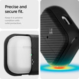 Spigen Apple AirPods 3rd Generation Case Mag Armor (MagFit) MagSafe Compatible Magnets (Matte Black) - Imported from UK