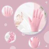 Kruidvat Hands Skin Moisturizing Gel Gloves 1 Pair of Gel Therapy Glove Manicure Gloves for Dry Cracked Hands - Imported from UK