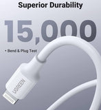 UGREEN USB C to Lightning Cable, 1M MFi Certified PD Fast Charging Cable Compatible with iPhone iPad iPod - Imported from UK