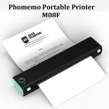 Phomemo A4 Size Portable Thermal Printer Wireless  Bluetooth Inkless Mobile Printers for Home Use Office Vehicles Car Tattoo Stencils, Compatible with Phone & Laptop - Imported from UK