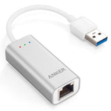 Anker USB 3.0 to Gigabit Ethernet Adapter, Unibody Aluminum Network Adapter - Imported from UK