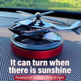 Car Air Freshener, Solar Energy Rotating Helicopter Aroma Diffuser, Long Lasting Fragrance Perfume, Cars Interior Decoration - Imported from UK