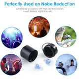 High Fidelity Noise Cancelling Supreme Earplugs of Different Types With Metal Storage Case (3 Pairs) - Imported from UK