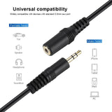 Audio Extension Cable 5.5M 3.5mm Jack to Stereo Jack Socket Headphone Extension Cable Male to Female Cable - Imported from UK