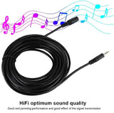 Audio Extension Cable 5.5M 3.5mm Jack to Stereo Jack Socket Headphone Extension Cable Male to Female Cable - Imported from UK