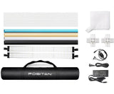FOSITAN Photo Box 35"/90cm, Foldable Photo Light Studio Box, 126 LED Light Photo Shooting Tent Table Top Photography Lighting Kit with 4 Background Paper & Brightness 15000LM CRI95+ - Imported from UK