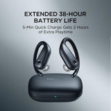 1MORE Fit Open Earbuds S50, Bluetooth 5.3 Wireless Earbuds with Long Battery Life IPX7 Water Resistance & Comfortable Fit for Running, Working Out & Even Everyday Use - Imported from UK