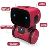 GILOBABY AT. Robot, Kid Intelligent Smart Robotic Toy with Voice Control & Touch Sense, Dance Sing Walk, Record & Repeat - Imported from UK