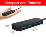 Lenovo 4 Port USB 3.0 Hub, High Speed USB Splitter, Multi-Interface Docking Expansion - Imported from UK