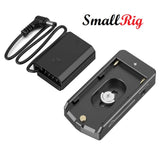 SmallRig 3095 NP-F Battery Adapter Plate Lite with NP-FZ100 Dummy Battery, 12V/7.4V DC Output Port - imported from UK