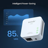 Tenda P200 Powerline Adapter Kit 200Mbps with 2 Ports 10/100 Mbps - Imported from UK