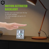 BaLDR Digital Thermo-Hygrometer with Backlight, Temperature & Humidity Smart Sensor, Easy to Read, Real Time Monitoring, Large Backlit LCD Display - Imported from UK