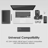 RSOEWXN AC Outlet Portable Laptop Power Bank, Universal 31200mAh 100W Travel Laptop Charger, Fast Charging External Battery Pack - Imported from UK