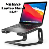 Nulaxy 15.8" Laptop Stand Ergonomic Aluminum Laptop Computer Stand Detachable Laptop Riser Notebook Holder Stand Compatible with MacBook Air Pro Dell XPS HP Lenovo & More 10-15.6” Laptops - Imported from UK