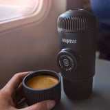 WACACO Nanopresso Portable Espresso Maker, Upgraded Version of Minipresso, 18 Bar Pressure Ground Coffee, Small Travel Coffee Maker, Manually Operated, Perfect for Outdoor Trips - Imported from UK