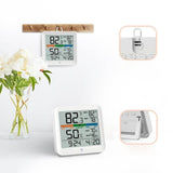 Digital Indoor Thermometer & Hygrometer with Accurate Temperature Humidity Monitor Meter & Touch LCD Backlight (Container Product Without Box) - Imported from UK