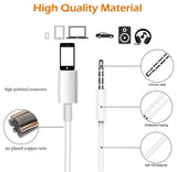 WamGra Lightning to 3.5 Aux Cable, 1M iPhone 3.5mm Aux Cable for Home Car Stereo Speakers Headphone - Imported from UK