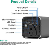 RSOEWXN AC Outlet Portable Laptop Power Bank, Universal 31200mAh 100W Travel Laptop Charger, Fast Charging External Battery Pack - Imported from UK