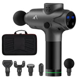 Terra Hiker Portable Muscle Massage Gun with 6 Massage Heads, 20 Adjustable Speeds, Powerful Cordless Deep Tissue Percussion Massager for Pain Relief, Handheld Electric Body Massager - Imported from UK