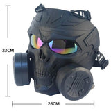 Airsoft Tactical Gear Gas Mask with Double Fan Color Lens - Imported from UK