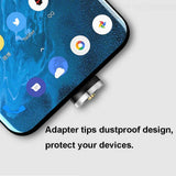 Drtopey USB Magnetic Charging Cable [2Pack 3ft] 3-in-1 Nylon Braided Magnetic Phone Charger Compatible with Micro USB /Type C / 8-Pin Device - Imported from UK