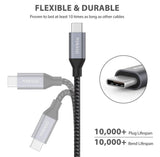 NIMASO USB C to USB C Cable 3m/10ft 100W Braided USB-C Cable Type C Fast Charging Cable - Imported from UK