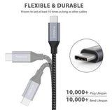 NIMASO USB C to USB C Cable 2.5M 100W Braided USB-C Cable Type C Fast Charging Cable - Imported from UK