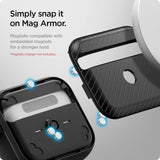 Spigen Apple AirPods 3rd Generation Case Mag Armor (MagFit) MagSafe Compatible Magnets (Matte Black) - Imported from UK