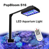 PopBloom 30W LED Aquarium Light with Remote Control Mini Nano Fish Tank Lighting Reef LED Lamp - Imported from UK