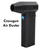 CROSSGUN Electric Air Duster, 140000RPM Compressed Jet Dry Blower, 62m/s Wind Speed, 4000mAH Battery, 15W Type C Charging - Imported from UK