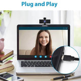 NexiGo N60 1080P Web Camera, HD Webcam with Microphone &amp; Privacy Cover, 110° Wide Angle for Zoom Skype Teams OBS, Conferencing & Video Calling - Imported from UK