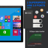 Microsoft® Surface Pro 5/6 Multi-Port 4-in-1 USB 3.0 Hub with 4K Display, Dual USB 3.0 Port, Type C Port - Imported from UK