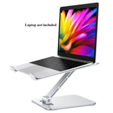 Babacom Laptop Stand, Ergonomic Foldable Computer Stand with Adjustable Height, Ventilated Aluminum Alloy Laptop Riser Desktop Stands Compatible with MacBook Air Pro, All 10-16