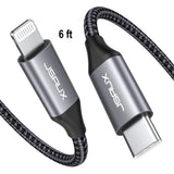 JSAUX 6ft iPhone Charging Cable 