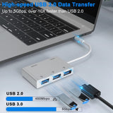 Weton USB C to HDMI VGA Adapter, 5-in-1 USB 3.1 Type C Hub to HDMI 4K, 1080P VGA, 3xUSB 3.0 Multiport Video Adapter Converter for MacBook, Chromebook, Dell XPS - Imported from UK