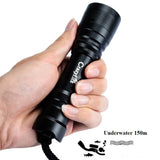 CrazyFire Scuba Diving 1000 Lumens LED Flashlight, 100M Underwater Waterproof Diving Torch Flashlights with 4 Light Modes, Battery & Charger for Outdoor Water Sports Fishing Camping - Imported from U