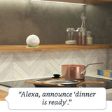 Amazon Echo Dot (5th Gen) with Clock, Vibrant Sound Smart Speaker with Alexa + Wi-Fi & Bluetooth, Great for Bedrooms, Dining rooms and Offices (Twilight Blue) - Imported from UK