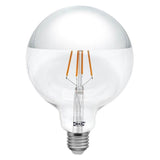 Ikea Sillbo 370 Lumens 4W E27 LED Filament Light Bulb with Mirror Top [Energy Class A+] - Imported from UK