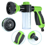 Water Spray Gun Adjustable Foam Spray Gun with Soap Dispenser, 8 Patterns High-Pressure Sprayer with Reservoir for Lawn/Garden Watering Car Washing Pet Bathing Fertilizer - Imported from UK